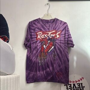 Mitchell & Ness Purple Raptors Tie-Dye Tee